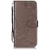 Produktbild LeviDo Motorola Moto G6 Play Hülle PU Leder Brieftasche Flip Cover Wallet Silikon Schutzhülle Ledertasche Blume Muster Handyhülle Klapphülle Hüllen Motorola Moto G6 Play, Grau