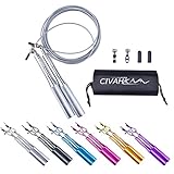 ★ Comba ajustable que evita el enrollamiento ---- el cable de acero flexible de recubierto de TPU no se dobla ni tuerce, y soporta su entrenamiento intenso, la longitud de comba es de 3M, es ajustable para adaptarse a diferentes alturas. Para aquellos a los que les gusta entrenar ejercicio aeróbico, es una excelente comba rápida y ágil, se regala bolsa gratis, fácil de llevar y utilizar, apta para boxeo, MMA o para aquellos que estén interesados en saltar la cuerda.