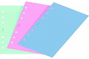 Filofax Personal Ruled Notepaper - Fashion Coloured