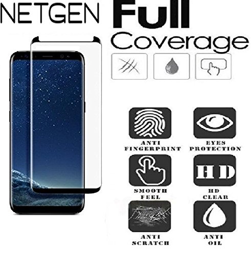 NetGen NETIPHN6PLUS 9H 3D Tempered Glass for Samsung S8 (Black)