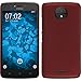 Price comparison product image Hardcase for Lenovo Moto C - rubberized red - Cover PhoneNatic + protective foils