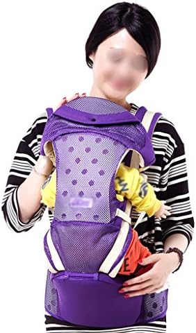 Baby waist stool Multi-function Breathable Adjustable Shoulders With Baby Lap baby hip seat ( Color : Purple )