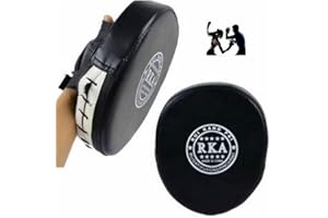 Pomurom Pattes d'ours Boxe Professionnel, Frappe Boxe, Cible Main Karate, Pate Ours Boxe, Mitaine Boxe en Cuir PU pour MMA/Kickboxing/Boxe/Thaï/Taekwondo Sport Combat