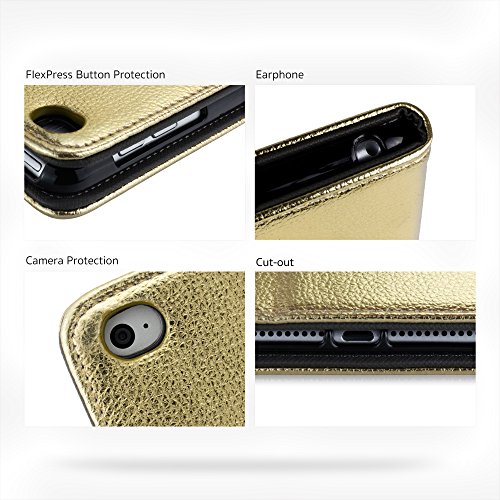iPad Air2 Hülle – Deenor [Customize und Hand Stickerei][Cool Mode Design] Luxus PU Leder Flip Stand Tasche Abdeckung Mit Magnetisch Auto aufwachen / Schlaf Funktion Tasche Schutzhülle Hülle für Apple iPad Air (2013 Version) and Apple iPad Air 2 (6th 2014 Version). (Gold Monster) - 7