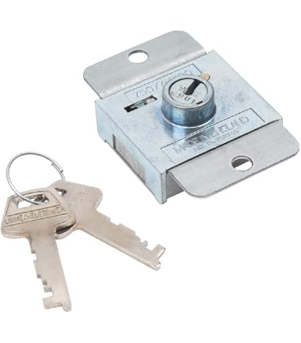 Poignée De Porte De Garage Verrouillable Gedotec - Argent, Acier, 98mm