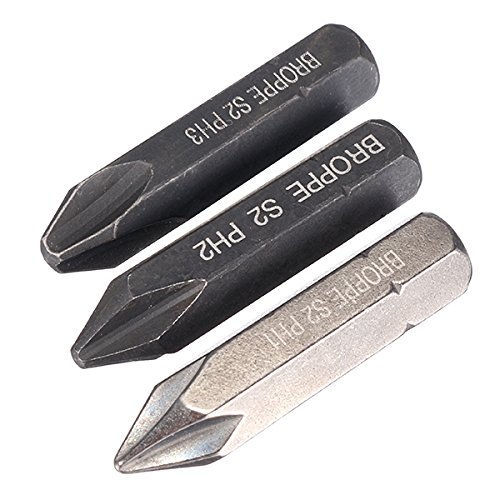 wishfive broppe 3 Kreuz Impact Schraubendreher-Bits 8-mm-Schaft 36 mm Kreuz Schraubendreher-Bits Set - 2