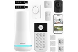 SimpliSafe Home Security System | 13 Piece Home Security Camera & Alarm System with Entry Sensor, Motion Detector & Outdoor Siren - Optional Monitoring Subscription - Compatible with Alexa