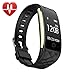 Produktbild EFOSHM S2 Smart Armband Sport Fitness Tracker Herzfrequenz Sleep Qualität Monitor Call/SMS Reminder Wasserdicht IP67 Für Android iOS,schwarz