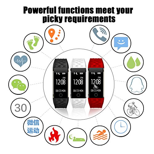 EooCoo Smart Armband, Herzfrequenz und Fitness WristBand, Fitness Fitness Tracker / Pedometer / Kalorienzähler / Watch für IOS und Android (EC02) - 3