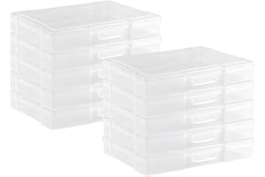 novelinks transparent 4 "x 6" photo Storage box - boîte de gestion de photos photo Storage box - pack de 10 (transparent)