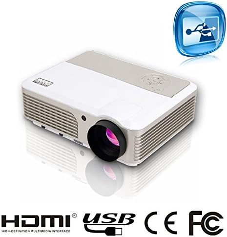 Anunu X760+ Multimedia HD Projector Android 4.2 WIFI System Home Projector Native 1024x600 Projector Support 1080p 3D 2600 Lumens For Home Cinema Beamer Theater Games Education Business Party Meeting With USB SD HDMI VGA AV TV Port