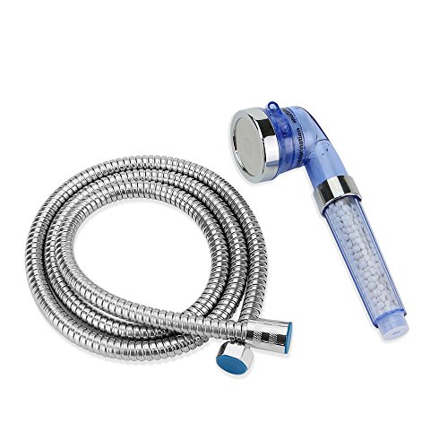 efluky Filtration Handheld- Duschkopf Universal-duschen Bestandteile mit Edelstahlschlauch 3-Way Spray Handdusche Hochdruck-Wasser-Einsparung (Duschkopf + Schlauch) - 9