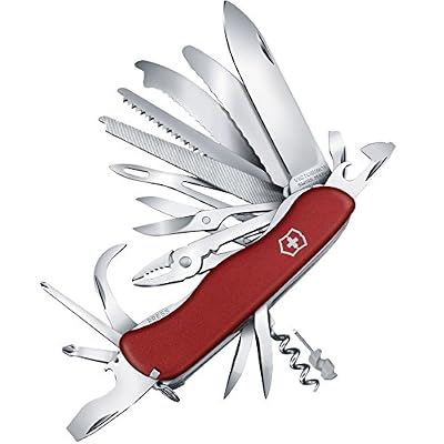 Victorinox Workchamp Couteau fermant Mixte Adulte, Rouge, Taille Unique