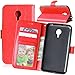 Produktbild Nancen Compatible with Handyhülle Meizu MX4 (5.36 Zoll) Lederhülle Style Acht Farbe Weich PU Flip Case Ledertasche/Schutz Etui, Karten Slot Foto Wallet Hülle