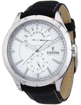 Festina Herren-Armbanduhr XL Klassik Retro Chronograph Leder F16573/1