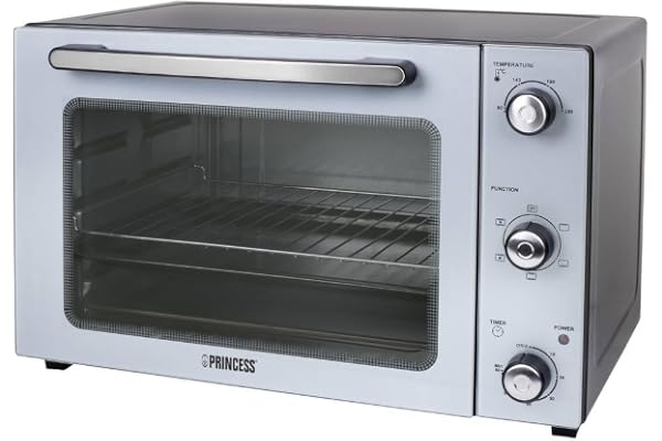 Princess cirkulationsugn – grillning, stekning och bakning – väggar non-stick – 45 l kapacitet – 1 800 watt – svart, 112754