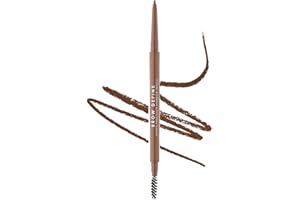 MUA Makeup Academy Brow Define, Micro Eyebrow Pencil with Spoolie Brush, Mid Brown, 0.05 g - Vegan & Cruelty Free