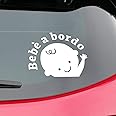 Bonfinity Adesivo Bebè Bimbo a Bordo per Auto | Sticker Baby on Board Esterno | Segnale Impermeabile Bambino Decalcomania