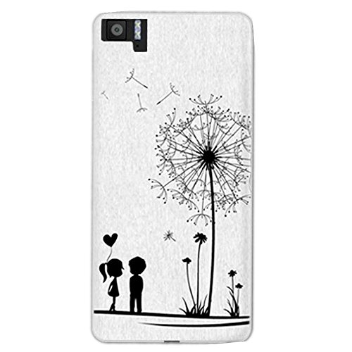Funda para BQ Aquaris M5  5 Pulgada  Tel  fonos M  viles - MaiJin Diente de le  n Amor TPU Silicona Case Cover Parachoques Carcasa