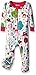 Hatley Baby Girls 0-24m Infant Footed Coverall Mystical Forest Footies, Multicoloured (White), 6-12 Months
