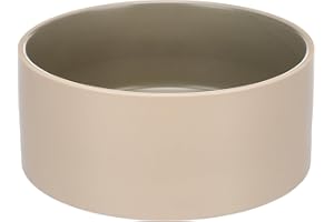 Flamingo Bol pour nourriture et eau de hanche ronde beige/vert - 1,2 L, luxe en céramique de haute qualité, robuste et durable, design élégant