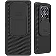 for POCO X7 5G Case/Redmi Note 14 Pro 5G Case with Slide Camera Cover, Slim Stylish Slip Shockproof Protective CamShield Case Black