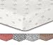 Produktbild DecoKing Premium 95768 Spannbettlaken 200x220 cm Steg 30 cm grau geometrisches Muster Bettbezüge Microfaser Bettwäschegarnituren  weiß anthrazit graphit stahl white grey antrazit steel Hypnosis Collection Snowy Night 2