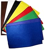 lamina fieltro pies Creation Station 30 x 19 cm Approximately Felt Sheets , Pack of 30, Assorted Colours