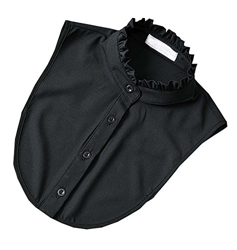 Chemise Blanche Faux Col Classique Blanche Chemise Faux Col, Noir