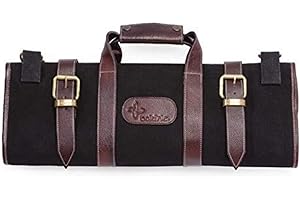 BOLDRIC CM557 - Bolsa para cuchillos de lona, 17 ranuras, color negro
