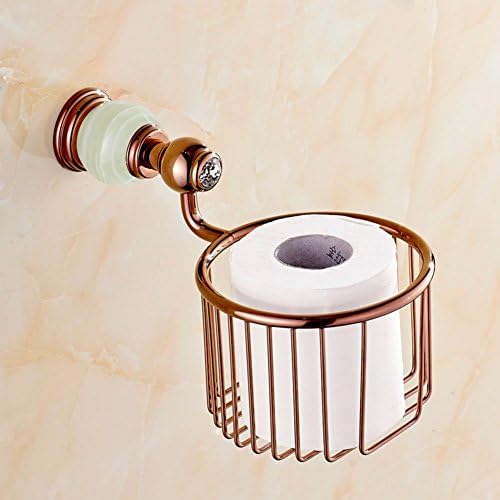 TRRE-All copper European towel basket/Marble Rose Gold Tissue basket/Toilet paper holder tissue box/Bathroom Tissue-C