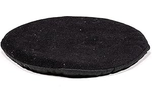 PANOTOPHIA Kissen für Klangschale flach rund schwarz - 20x1 cm