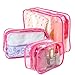 Velishy(TM) PVC Clear Plastic Pouch Travel Bathing Toiletry Zipper Cosmetic Bag