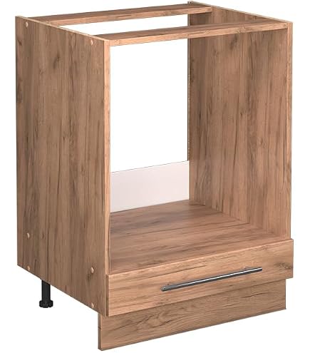 Flex-Well Exclusiv Küchen-Unterschrank Valero 100 Cm Hochglanz Weiß-Sonoma Eiche Kaufen Bei