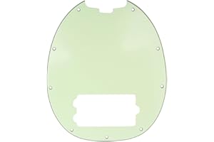 Musiclily 9 Fori Pickguard Basso Battipenna per Musicman Stingray Bass, 3 strati Mint