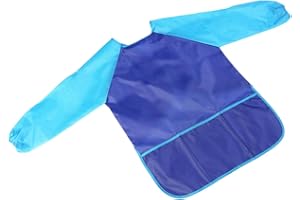 SOIMISS Enfants Art Blouse Étanche à Manches Longues Tablier Artiste Blouse Vêtements Pour 7-12 Âges Enfants Manger D' alimentation Peinture Dessin
