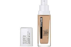 Maybelline New York - Fond de Teint Liquide Longue Tenue, Sans Transfert, Haute Couvrance - Superstay Active Wear 30h - Teinte : Nude Chaud (31) - Contenance : 30 ml (L'emballage peut varier)