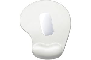 Hsurbtra Tapis de souris ergonomique avec repose-poignet - Tapis de souris en gel avec base antidérapante - Tapis de souris en mousse à mémoire - Gris