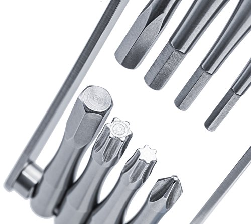 Fahrrad Multitool 8 in 1 Fahrradwerkzeug. Zuverlässiges, Kompaktes und Leichtes Reparatur-Set für Rennrad und Moutainbike, MTB Fahrräder. Massiver Edelstahl, Rostfrei. Multifunktions-Fahrradwerkzeugset mit langem Hebel. Inklusive Kostenloser Tasche und Lebenslange Garantie - 3