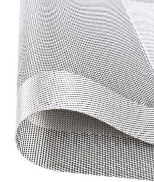 XY Life Tischsets Platzsets, Rutschfest Abwaschbar Tischsets, PVC Abgrifffeste Hitzebeständig Platzdeckchen, Schmutzabweisend und Waschbare, Platz-Matten für küche Speisetisch, 30x45cm, 4er set (Grau) - 5