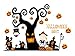 Produktbild La vogue 105x72cm Halloween Sticker Set Wand Glas Fenster Aufkleber