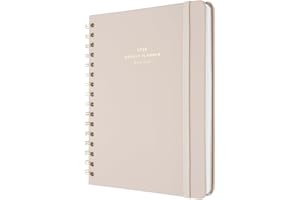 Kokonote Agenda 2026 Semana Vista A5 Misty Gray - Agenda semanal Anual mujer Con Anillas - Incluye Pegatinas, Marcapáginas y Apartados funcionales