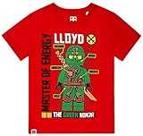 grüner ninjago  LEGO Ninjago T-Shirt Jungen Grüner Ninja Lloyd (Rot, 134-140)