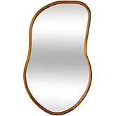Atmosphera Créateur d'Intérieur - Miroir Livia Forme Organique - Miroir Mural en Bois pour Chambre, Salon, Entrée - L45 x H75