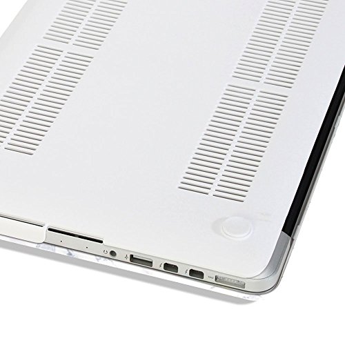 GMYLE Marble Pattern Soft-Touch Kunststoff-H  lle Fall-Abdeckung Etui Tasche Hard Case f  r MacBook Pro 15 zoll mit Retina display  Modell  A1398   20