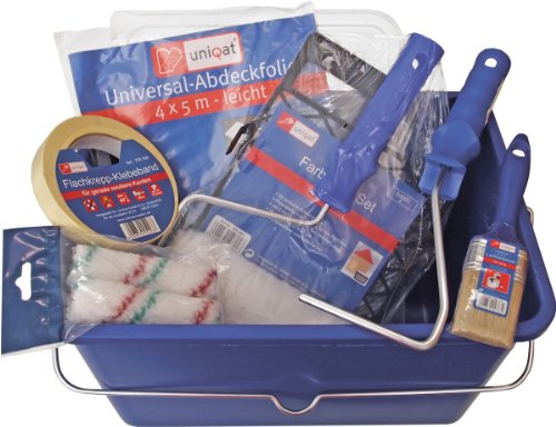 Preisvergleich Produktbild Unimet Maler-Set, 9 Stück, blau, UM784935