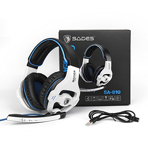 Auriculares SADES SA810 Xbox one PS4 Stereo Gaming con micr  fono y cancelaci  n de ruido y control de volumen para la nueva Xbox One PC Mac PS4 Table Phone