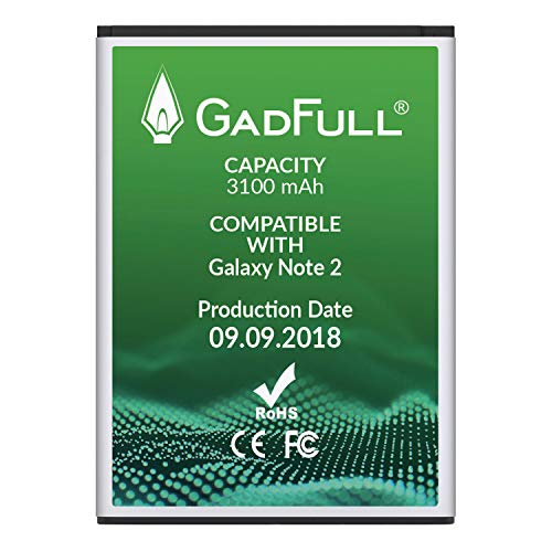 GadFull Batterie pour Samsung Galaxy Note 2 Date de Production est 2018 correspond d origine EB595675LU du mod le GT-N7100 GT-N7105 Parfait comme batterie de remplacement reviews GadFull Batterie pour Samsung Galaxy Note 2 Date de Production est 2018 correspond d origine EB595675LU du mod le GT-N7100 GT-N7105 Parfait comme batterie de remplacement