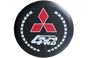 MMHGFIR Housse Roue Secours de Voiture, pour Mitsubishi Pajero ASX 2019-2023 Durables Protection Solaire,Imperméable Housse de Roue Protection Accessoires,15inch