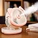 Produktbild Jenny.Ben Tragbare USB-Spray Fan Klimaanlage Kühlwasser Spray Mini Mute wiederaufladbare Studentenwohnheim Büro Desktop tragbare große Wind@Pulver weiß